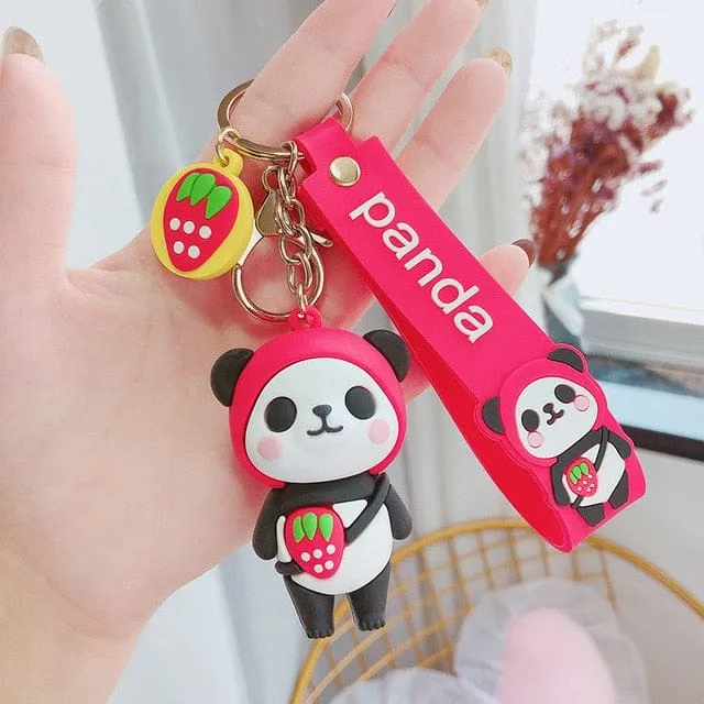 Panda Love Kawaii Keyring