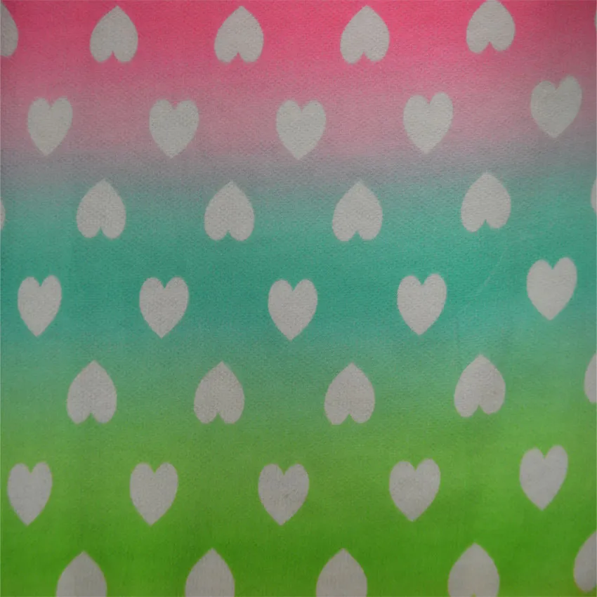 Pastel Rainbow and Hearts French Terry Capri Lounge Pants