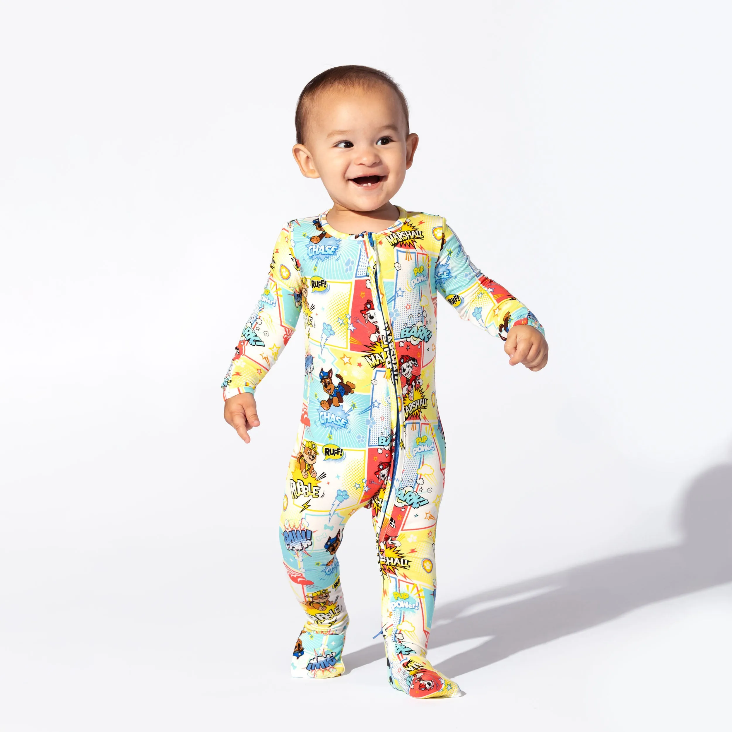 PAW Patrol: Comic Boy Pups Bamboo Convertible Footie