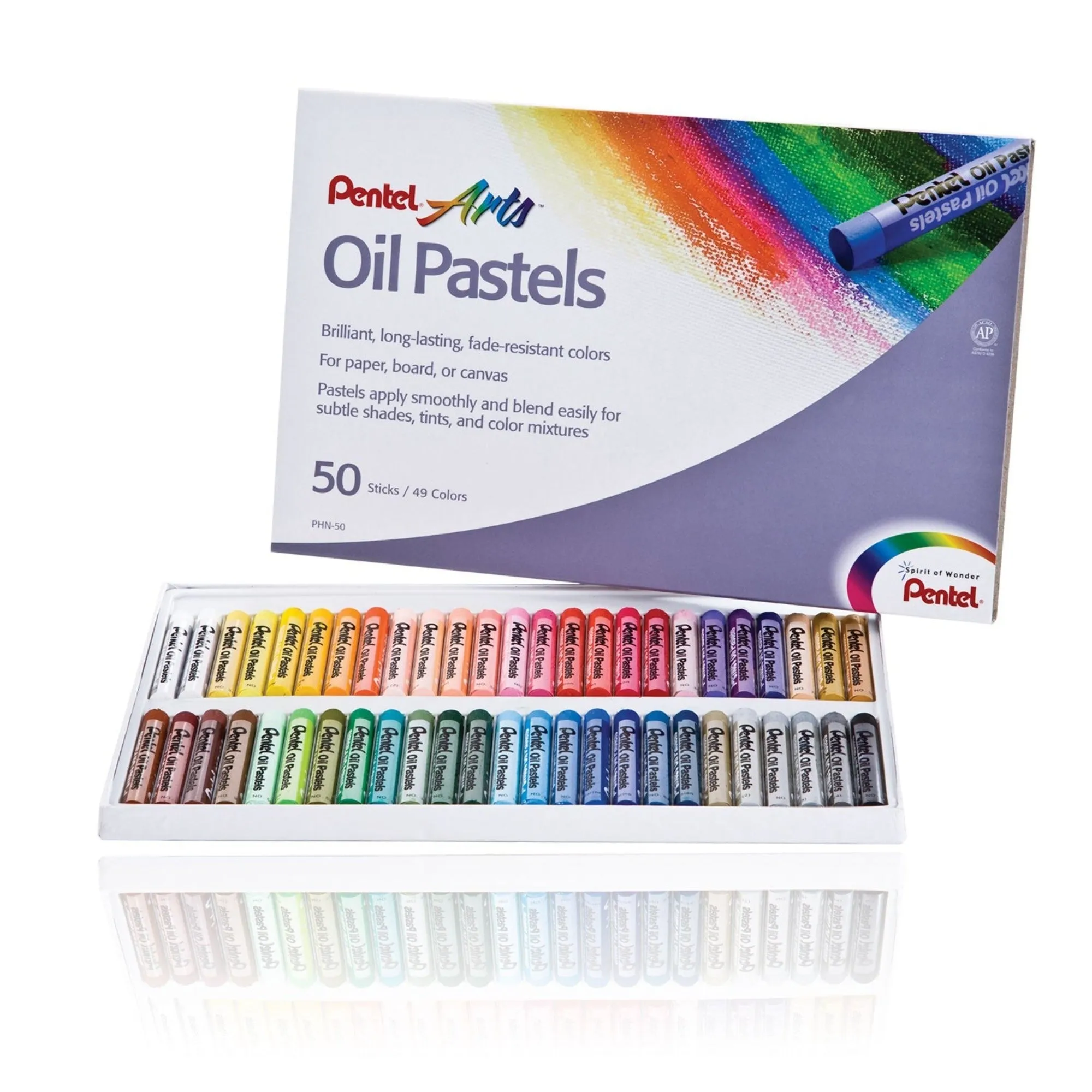 Pentel Arts Oil Pastels - Set of 50