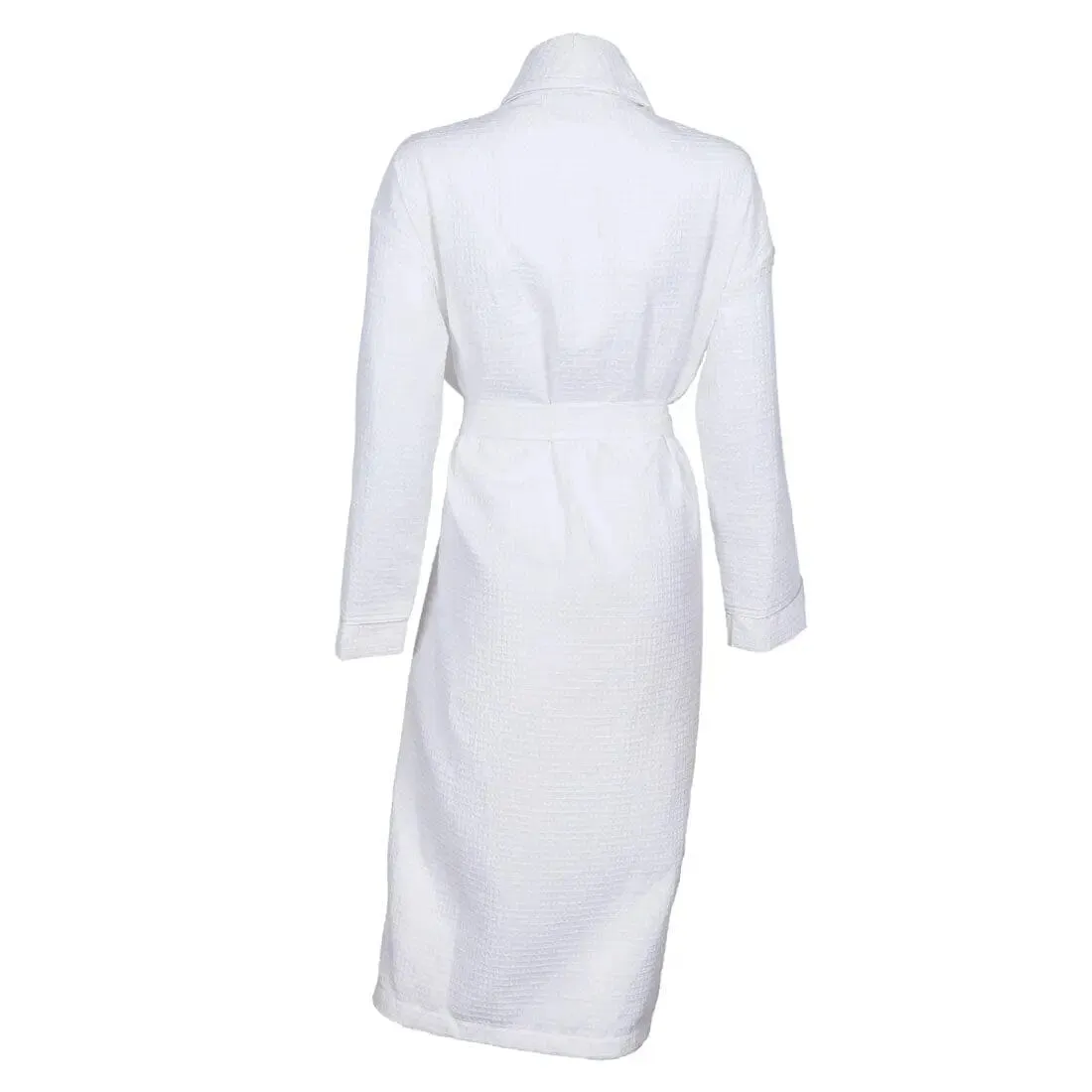 Personalised Aztex Shawl Collar Waffle Dressing Gown - Front and Back Embroidery