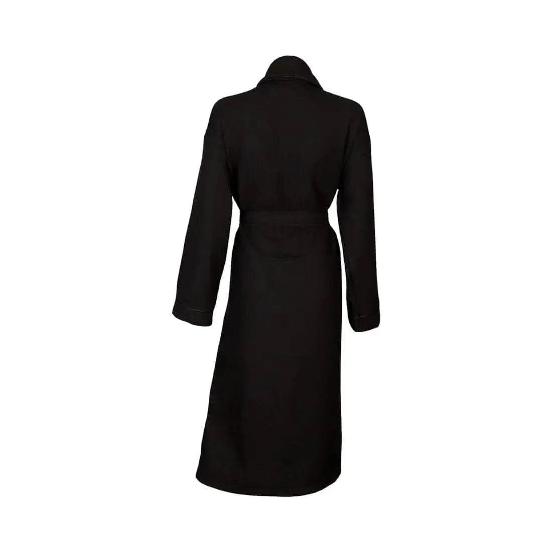 Personalised Aztex Shawl Collar Waffle Dressing Gown - Front and Back Embroidery