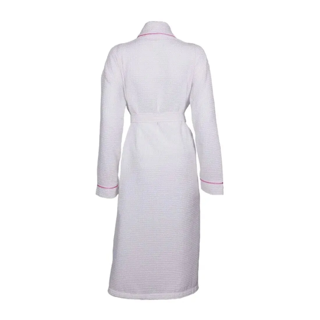 Personalised Aztex Shawl Collar Waffle Dressing Gown - Front and Back Embroidery