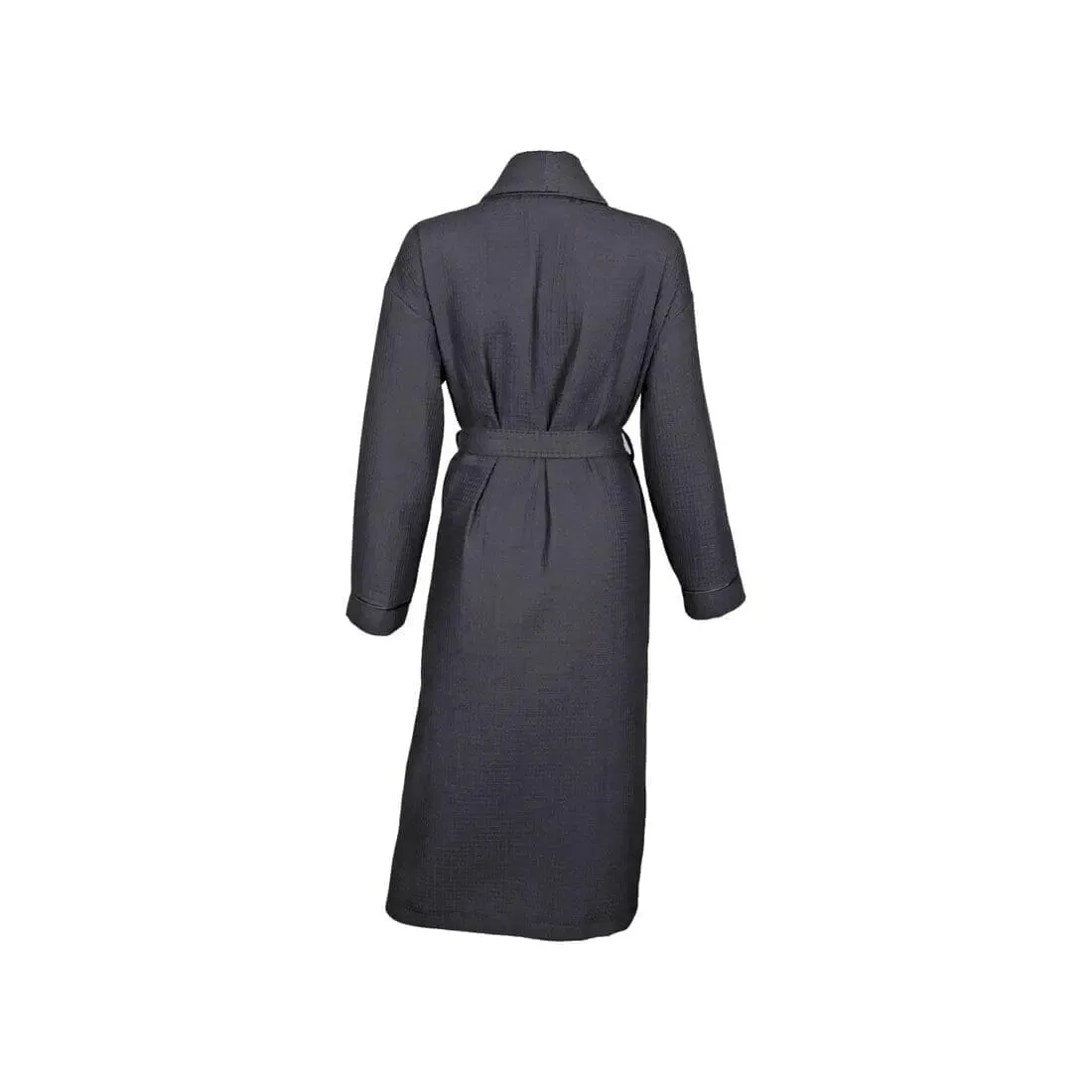 Personalised Aztex Shawl Collar Waffle Dressing Gown - Front and Back Embroidery