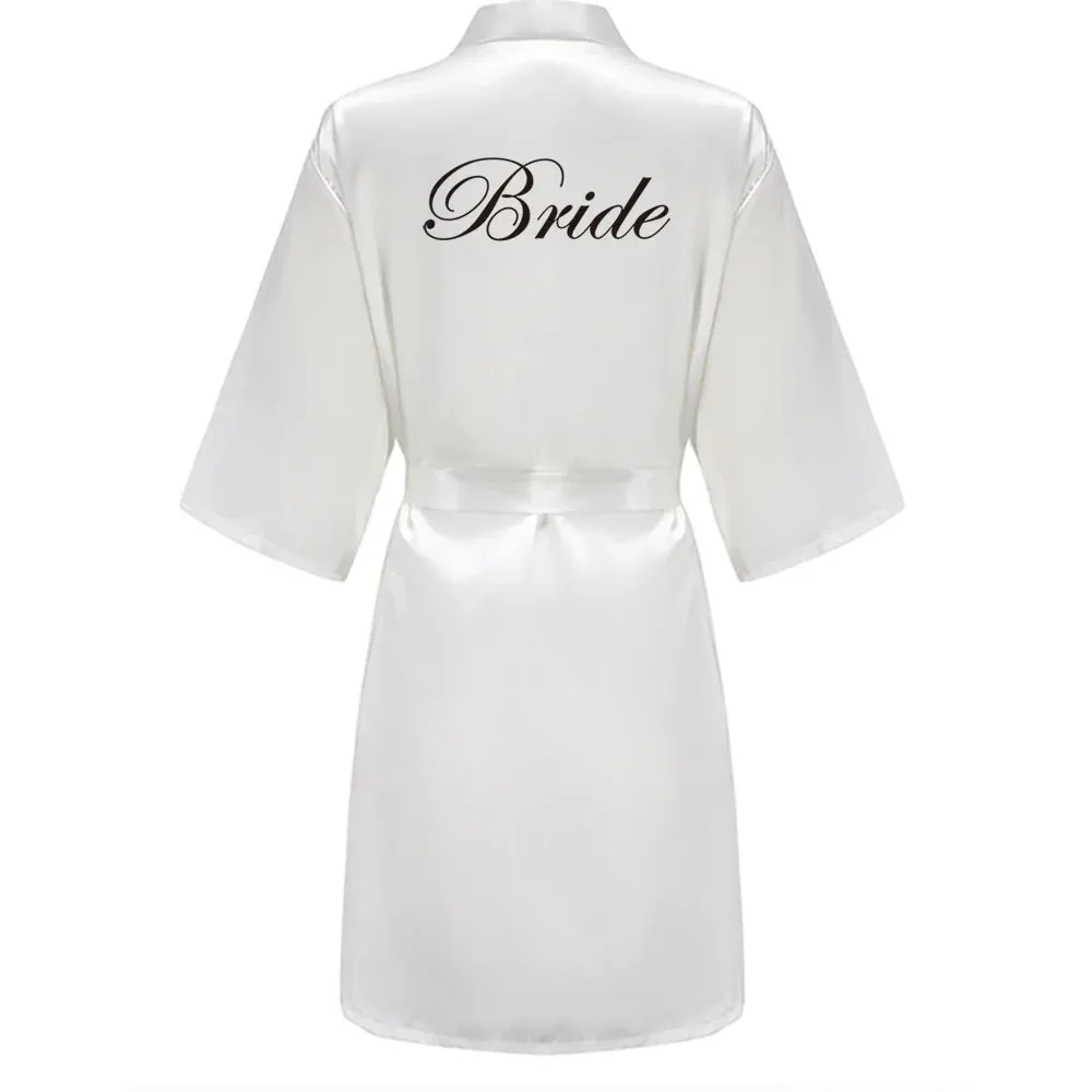 Personalized Metallic Copper Bridal Party Robes