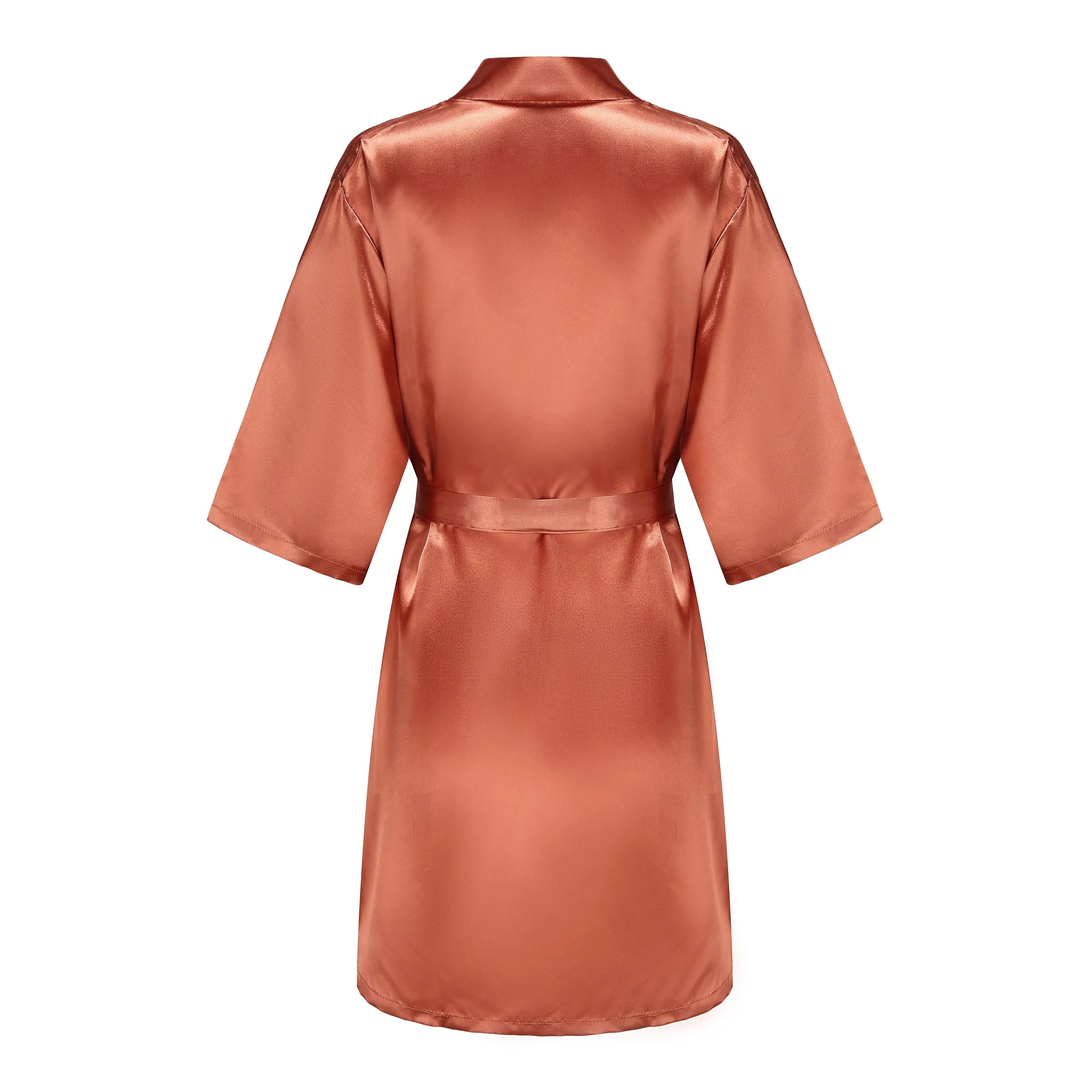 Personalized Metallic Copper Bridal Party Robes