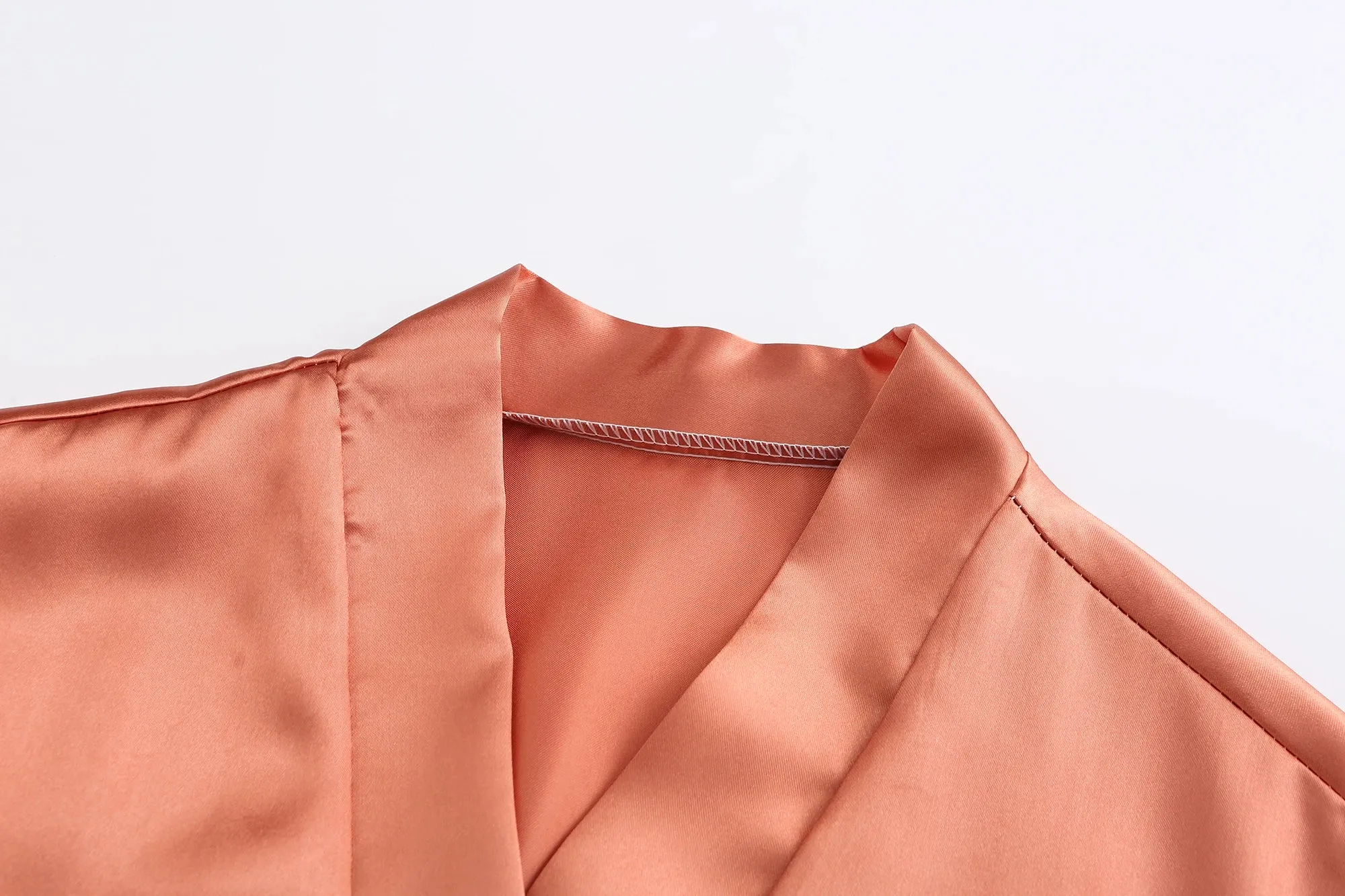 Personalized Metallic Copper Bridal Party Robes