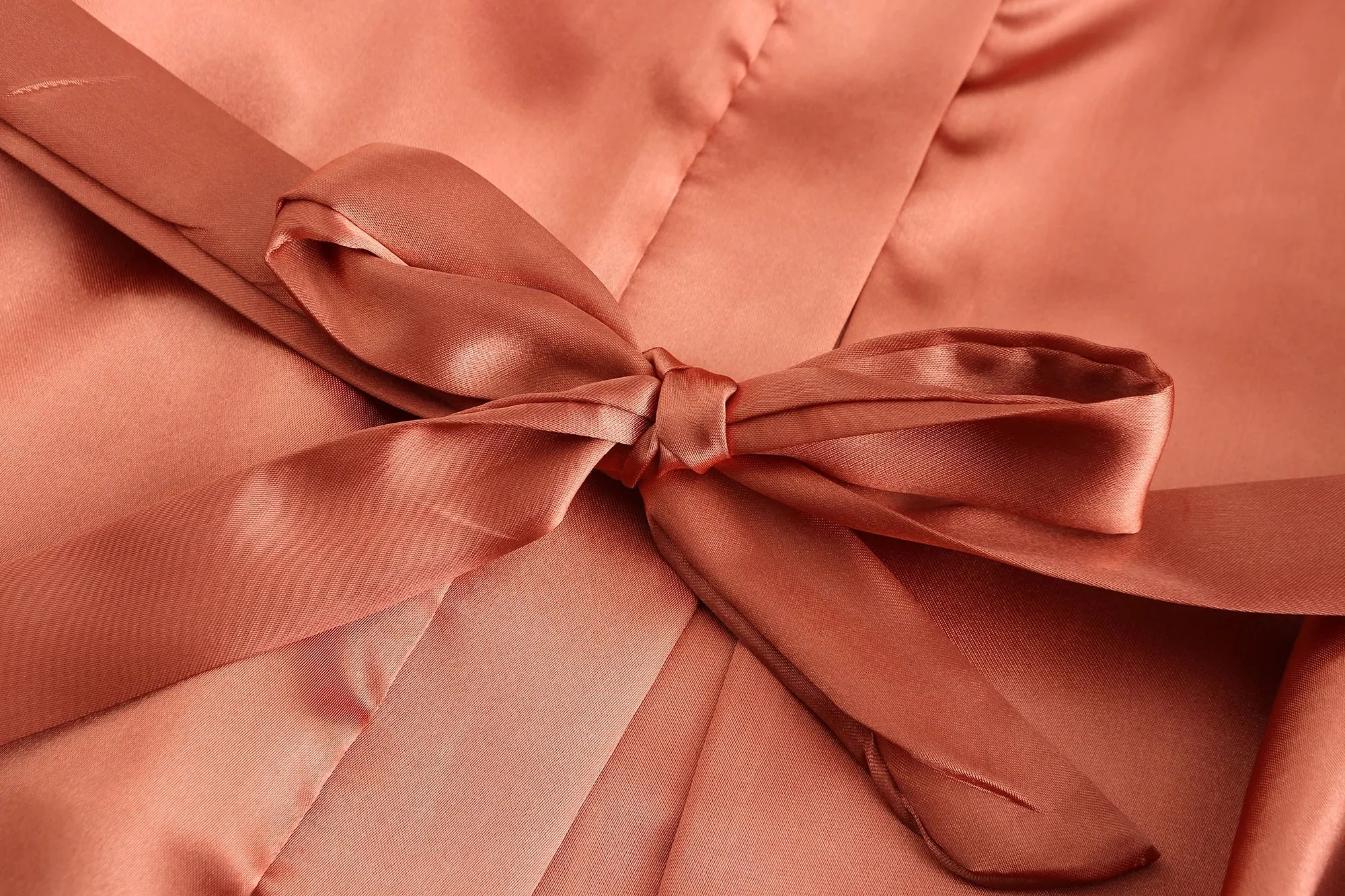 Personalized Metallic Copper Bridal Party Robes