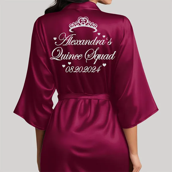Personalized Mis Quince Robes with Date