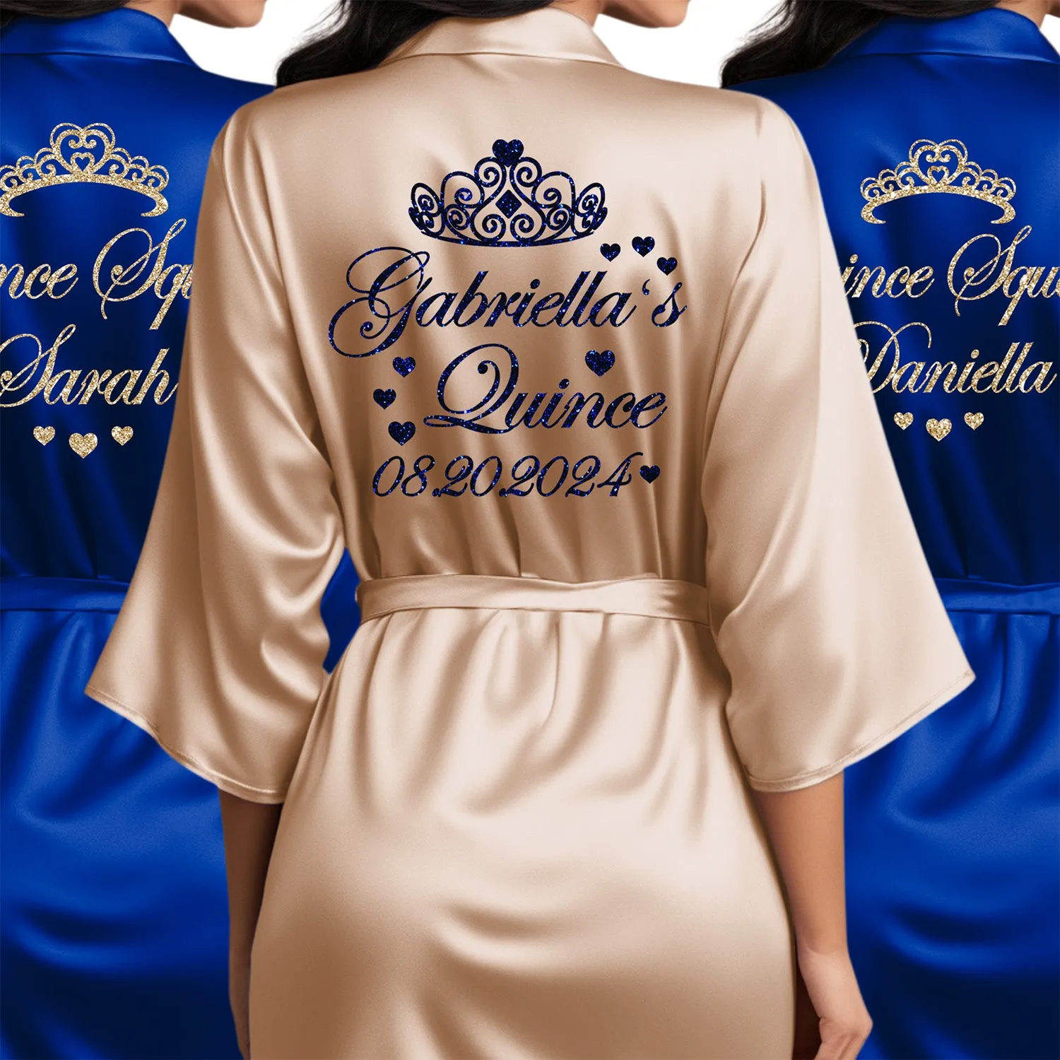 Personalized Mis Quince Robes with Date