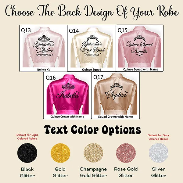 Personalized Mis Quince Robes with Date