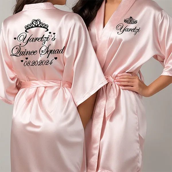 Personalized Mis Quince Robes with Date