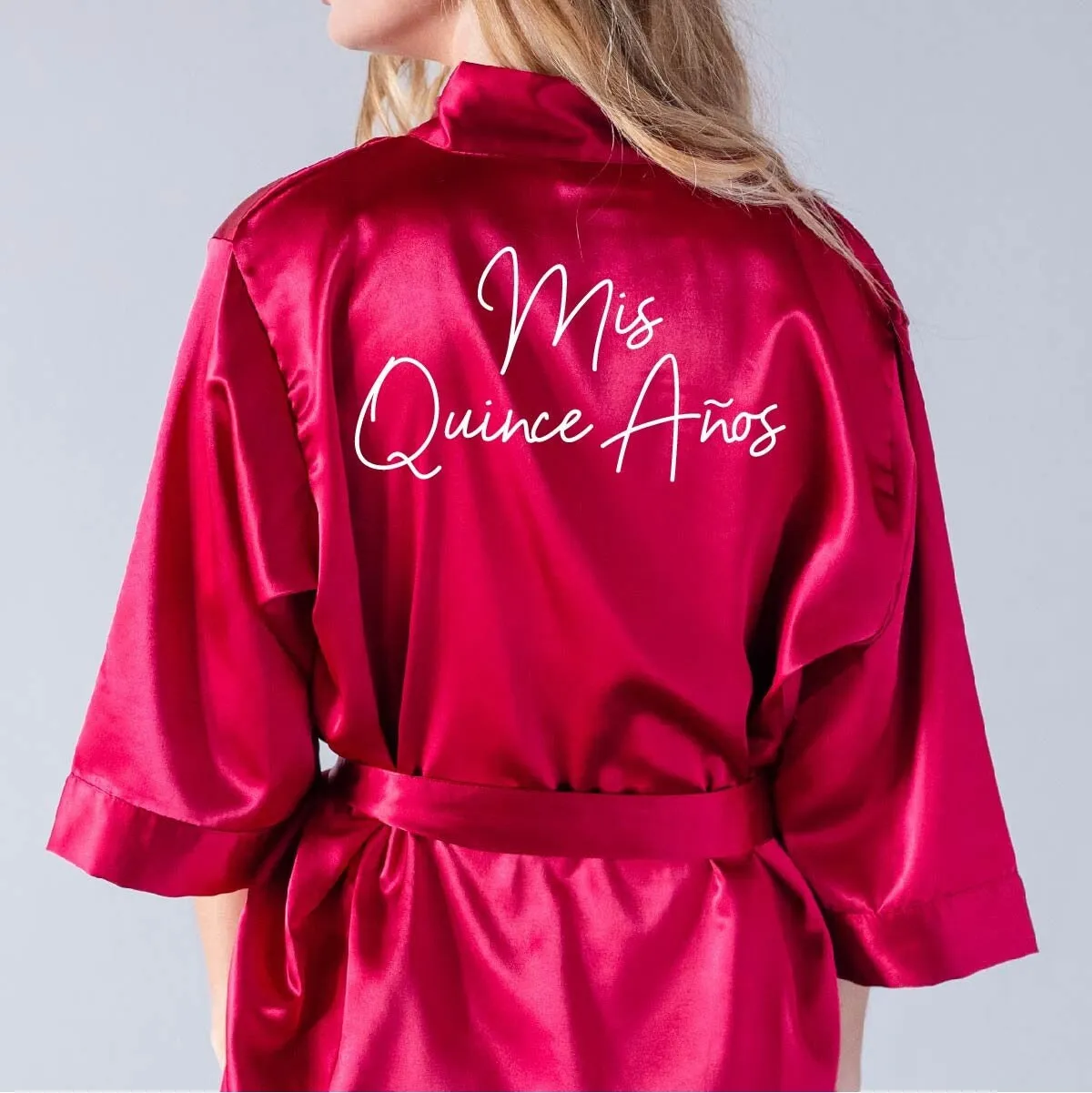 Personalized Quinceañera Satin Robes