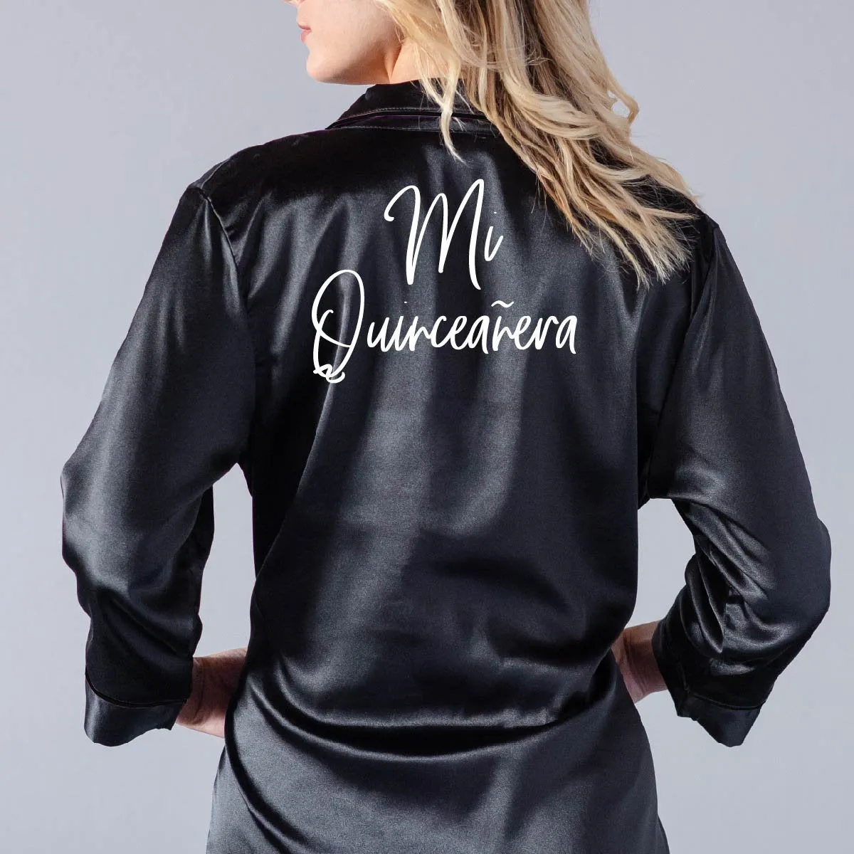 Personalized Quinceañera Satin Robes