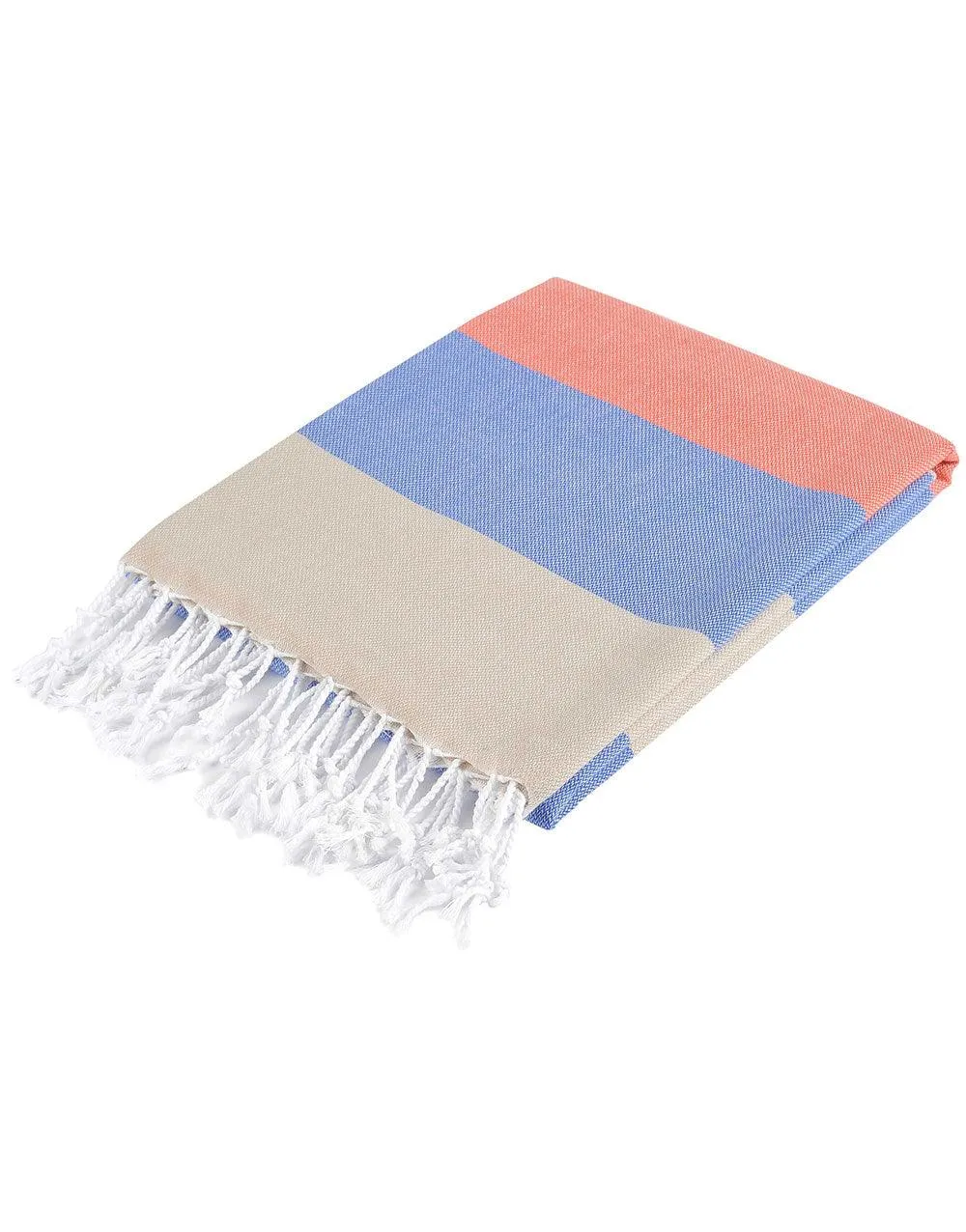 Personalized Wide Stripe Turkish Beach Towel