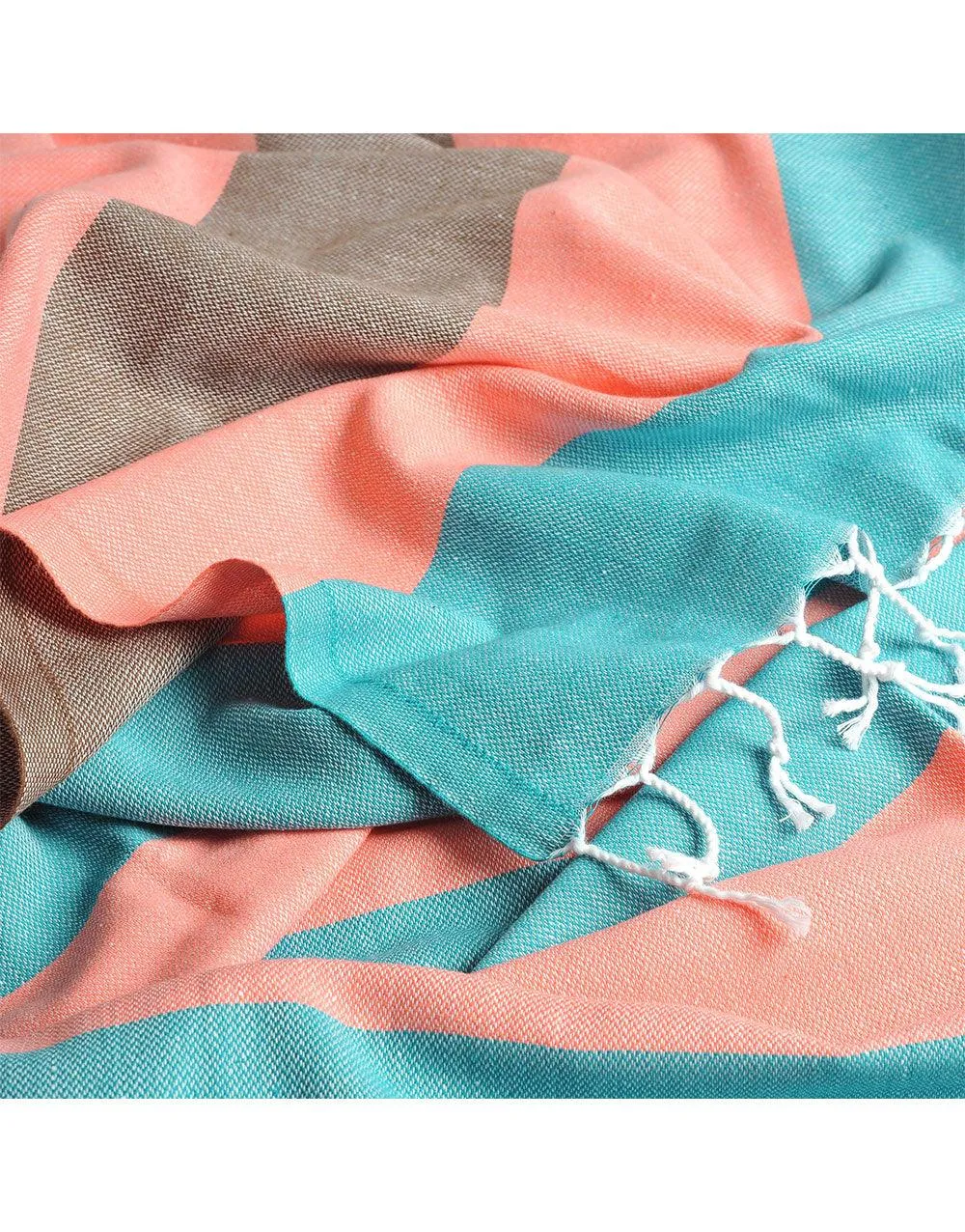 Personalized Wide Stripe Turkish Beach Towel