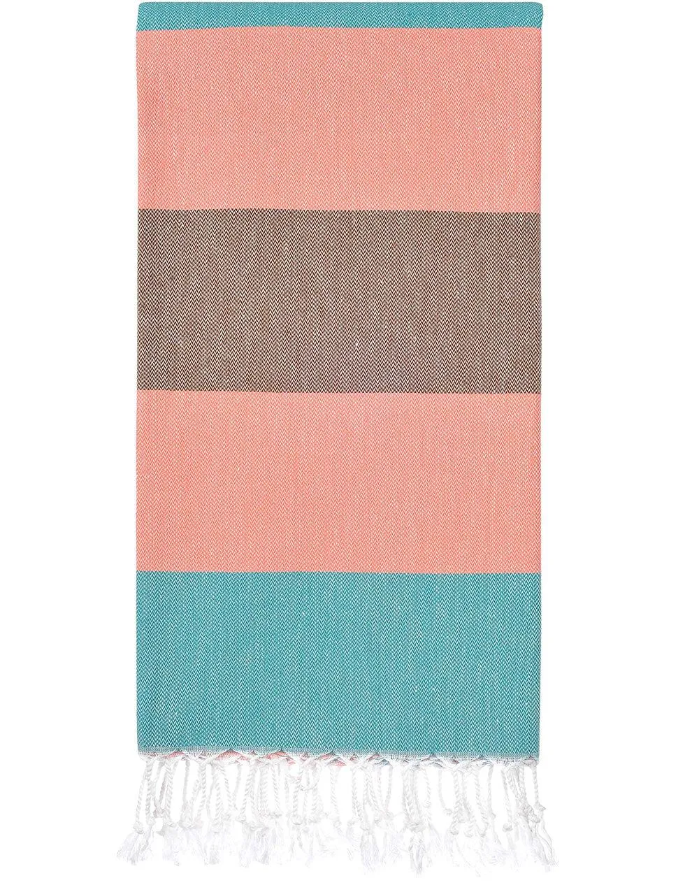Personalized Wide Stripe Turkish Beach Towel