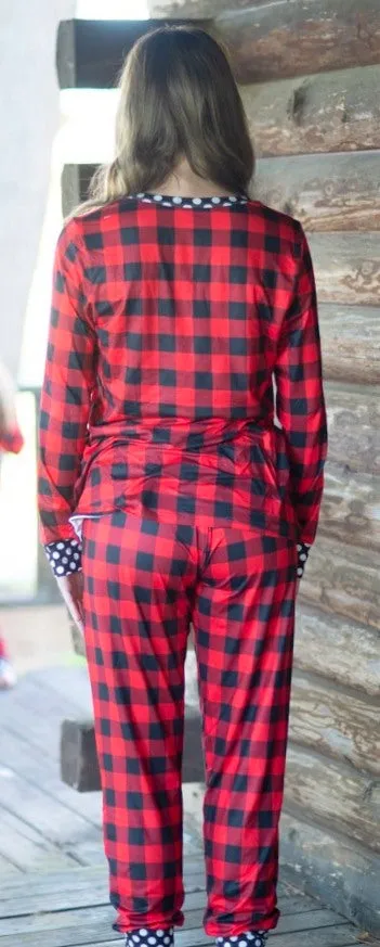 Plaid & Dots Loungewear Set
