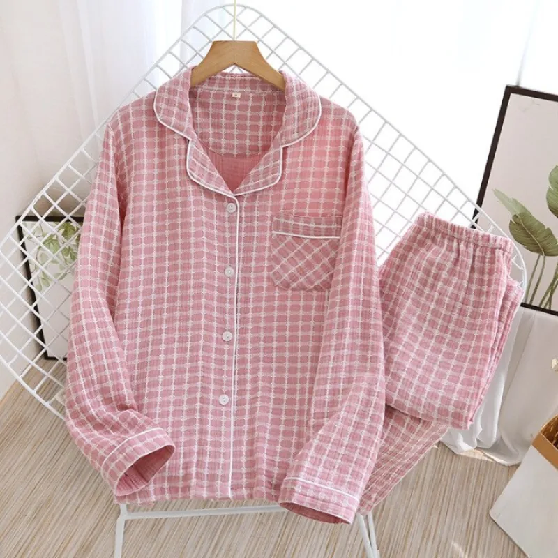 Plus Size Long-Sleeved Trousers Pajamas Suit