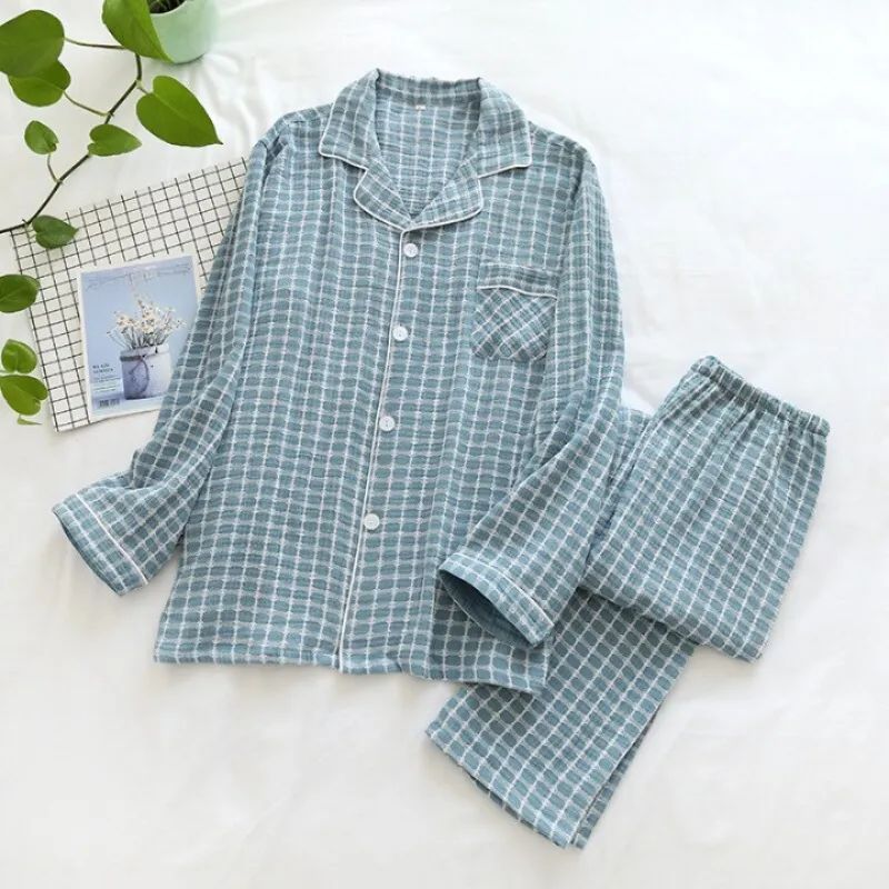 Plus Size Long-Sleeved Trousers Pajamas Suit