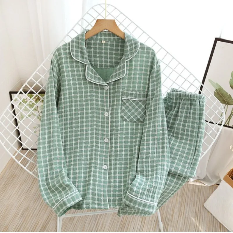 Plus Size Long-Sleeved Trousers Pajamas Suit