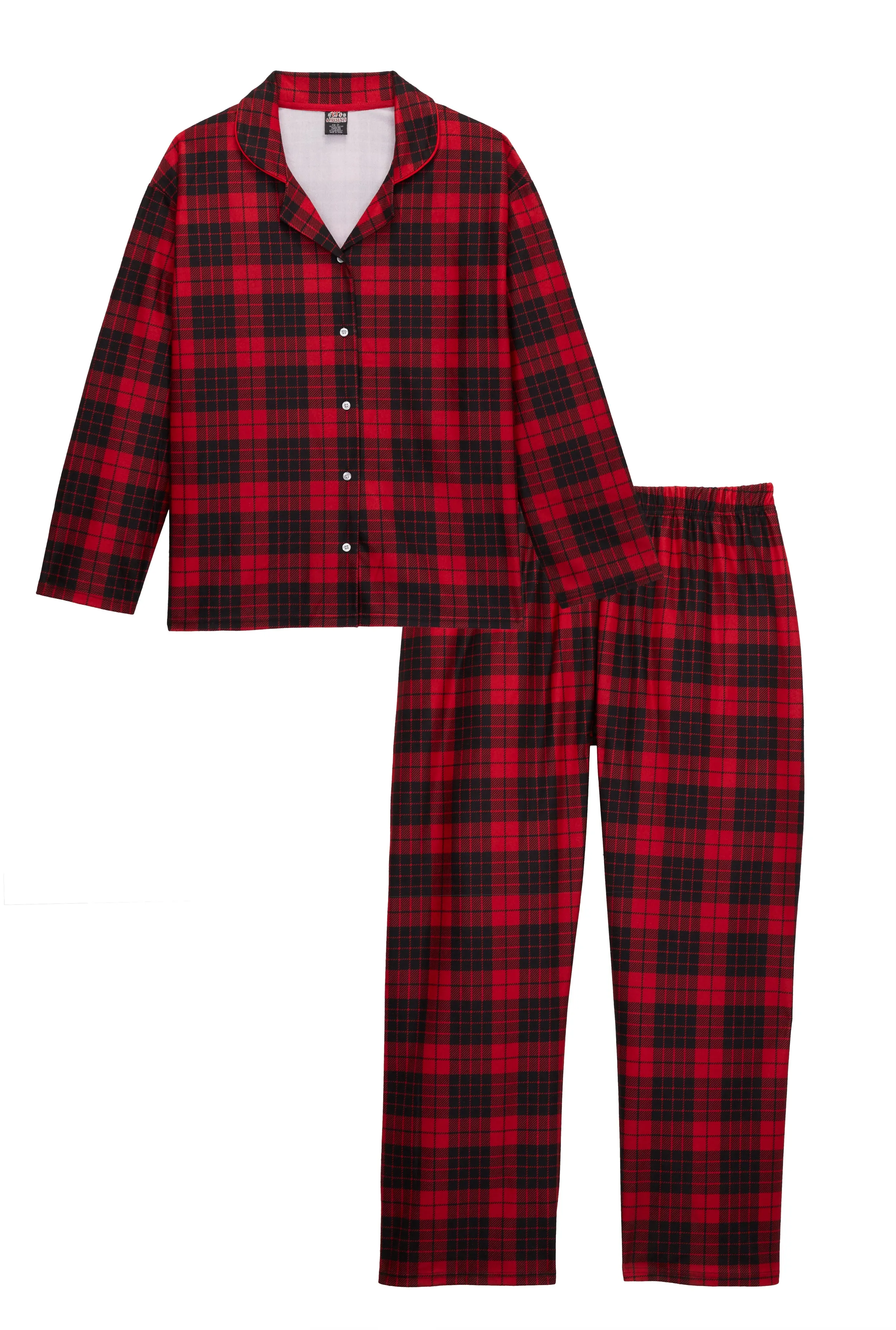 Plus Size Matching Buffalo Plaid Family Pajamas