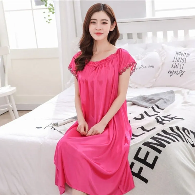 Plus Size Satin Nightgowns For Women