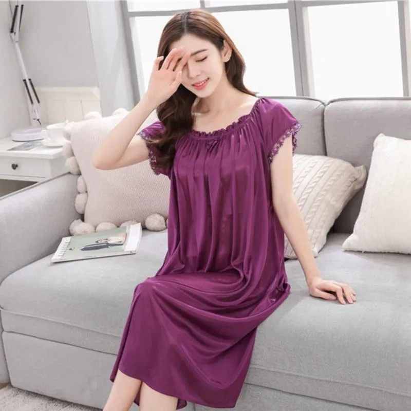Plus Size Satin Nightgowns For Women