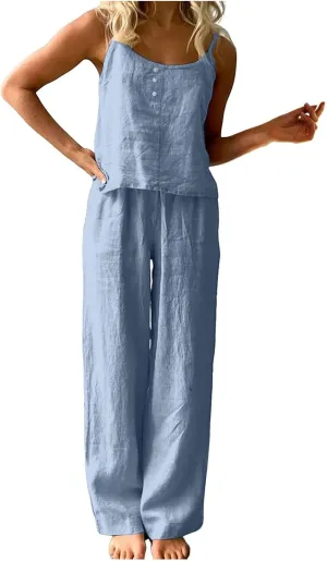 Plus Size Two Piece Sets for Women 2025 Crop Tops Wide Leg Pant Sets Casual Jogger Tracksuit Matching Lounge Set