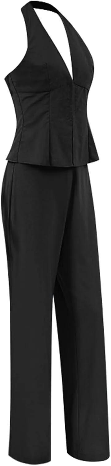 Plus Size Two Piece Sets for Women Summer Tracksuit Sets Short Sleeve Tops Long Pants Jogger Lounge Set with Pockets