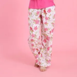 Poinsettia Flannel Pajama Pants