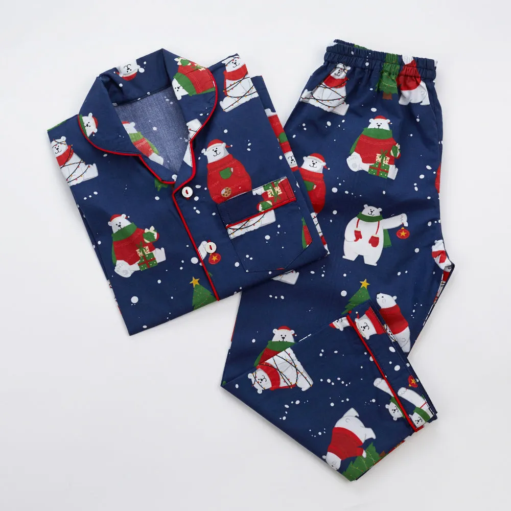 Polar Bear Pajama Set For Kids