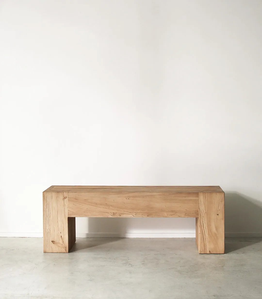 'Portinax' Reclaimed Elmwood Bench / 142cmL x 40cmD x 48cmH