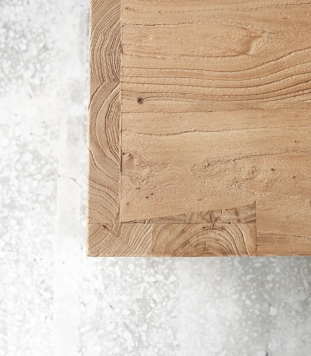 'Portinax' Reclaimed Elmwood Bench / 142cmL x 40cmD x 48cmH