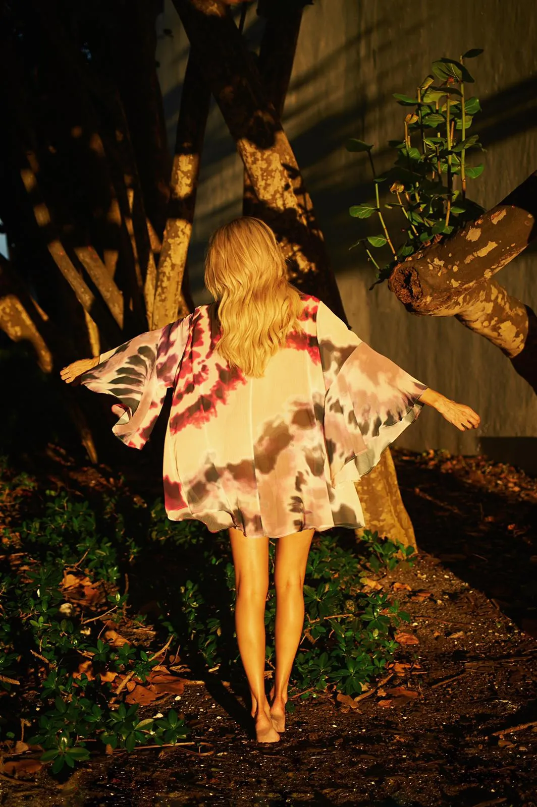 Pre-Order Nomade Kimono in Pink Tie-Dye