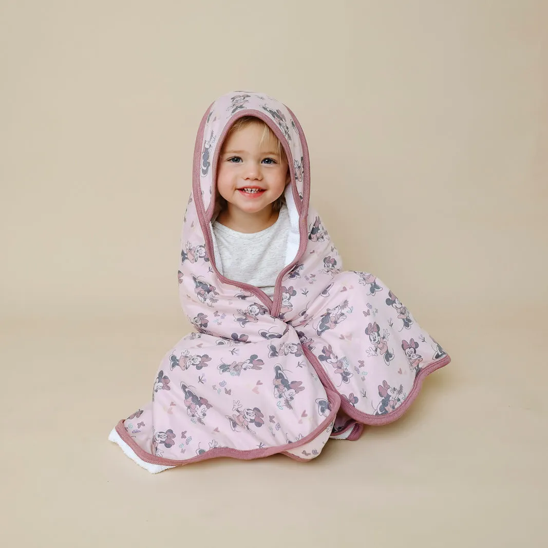 Premium Baby Knit Hooded Towel - Minnie Mouse