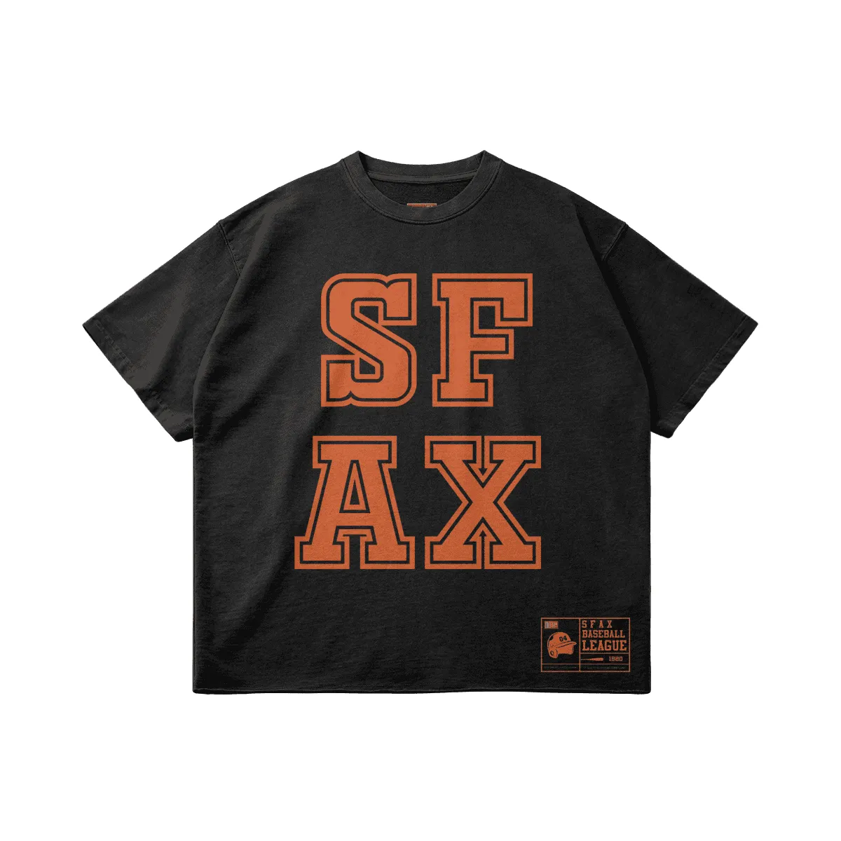 Premium quality Vintage Athletics Raw Hem Oversized T-shirt