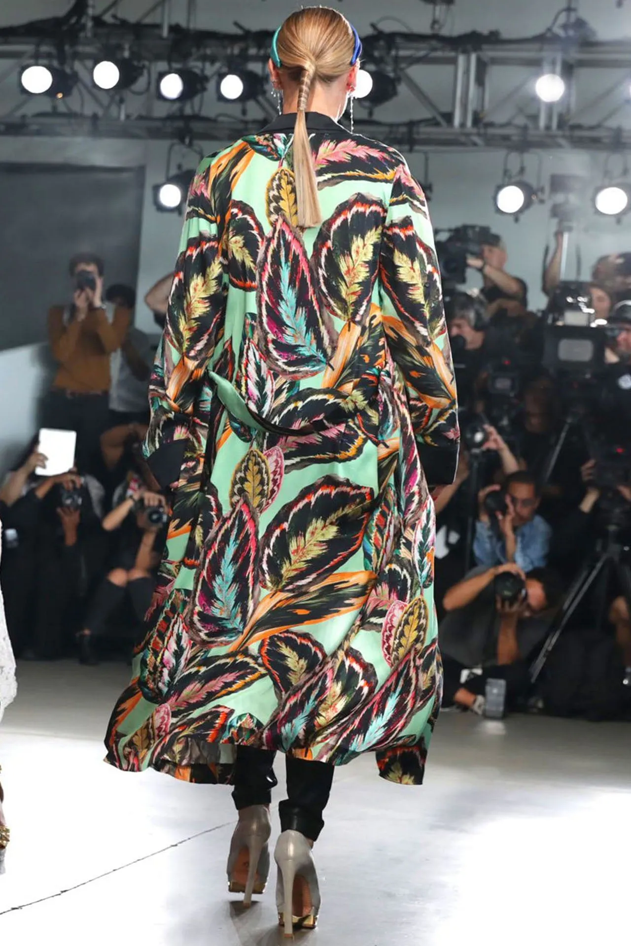 Printed Long Duster Robe