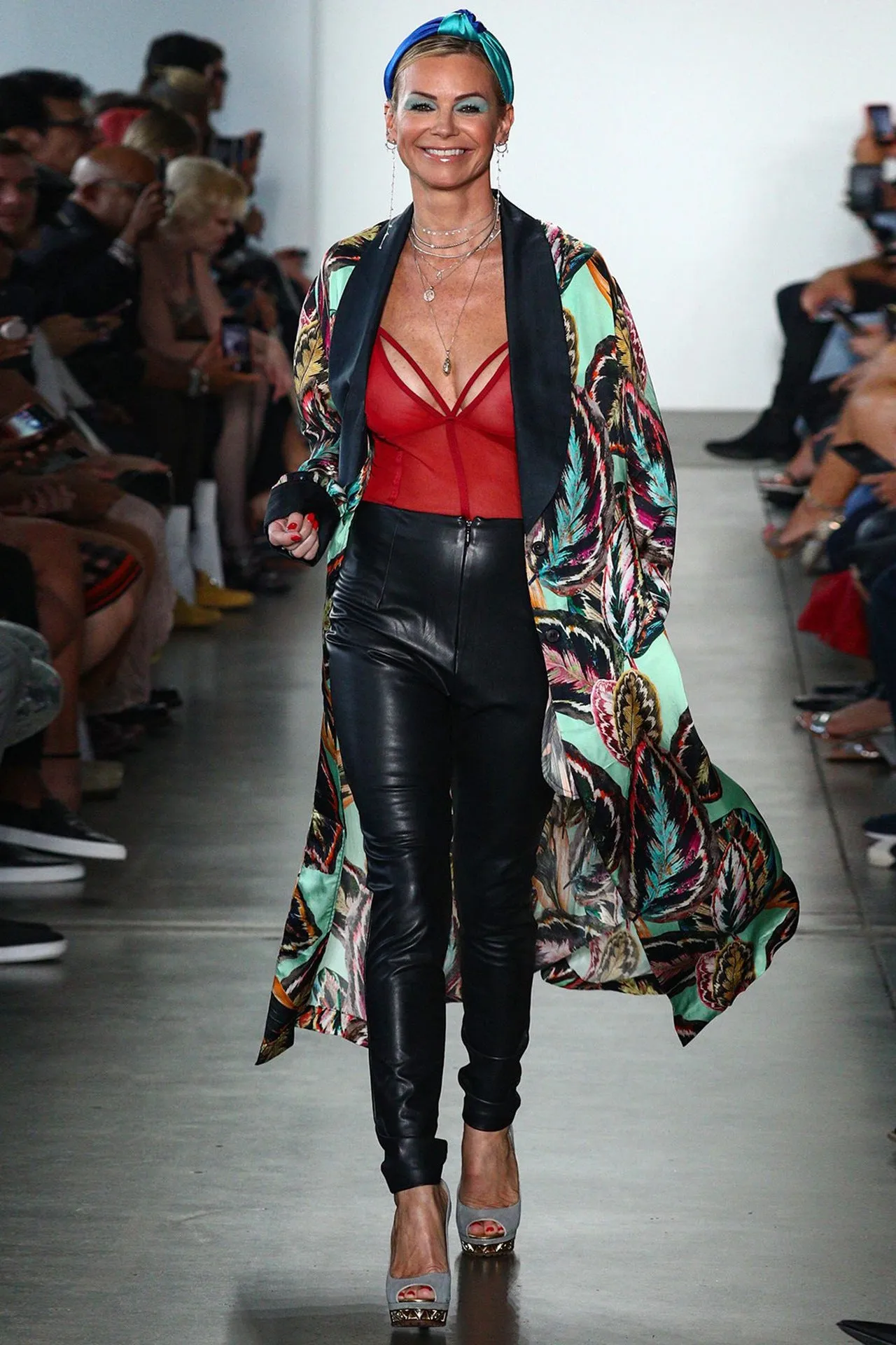 Printed Long Duster Robe