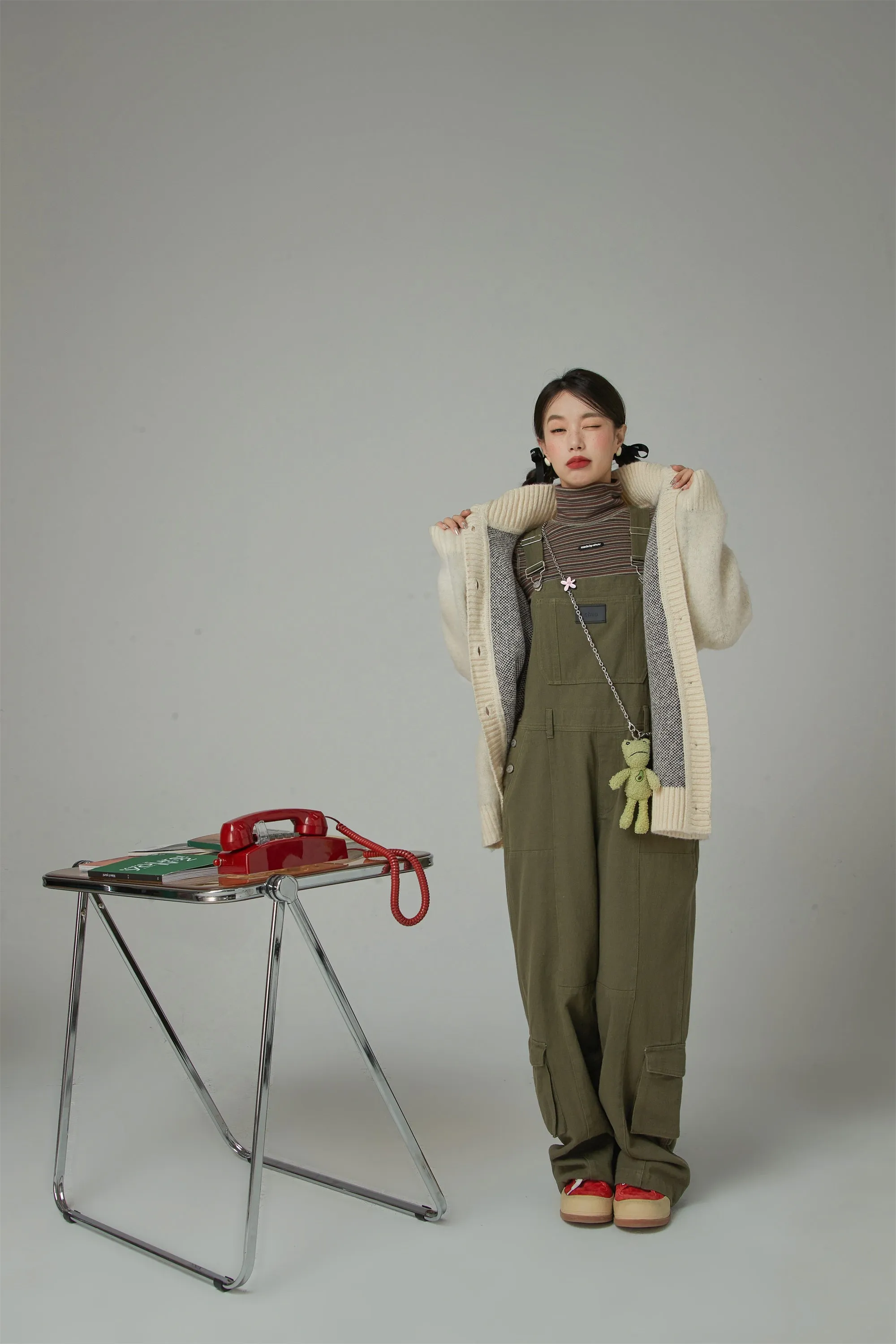 Promised Land Pocket Cotton Oversized Overalls