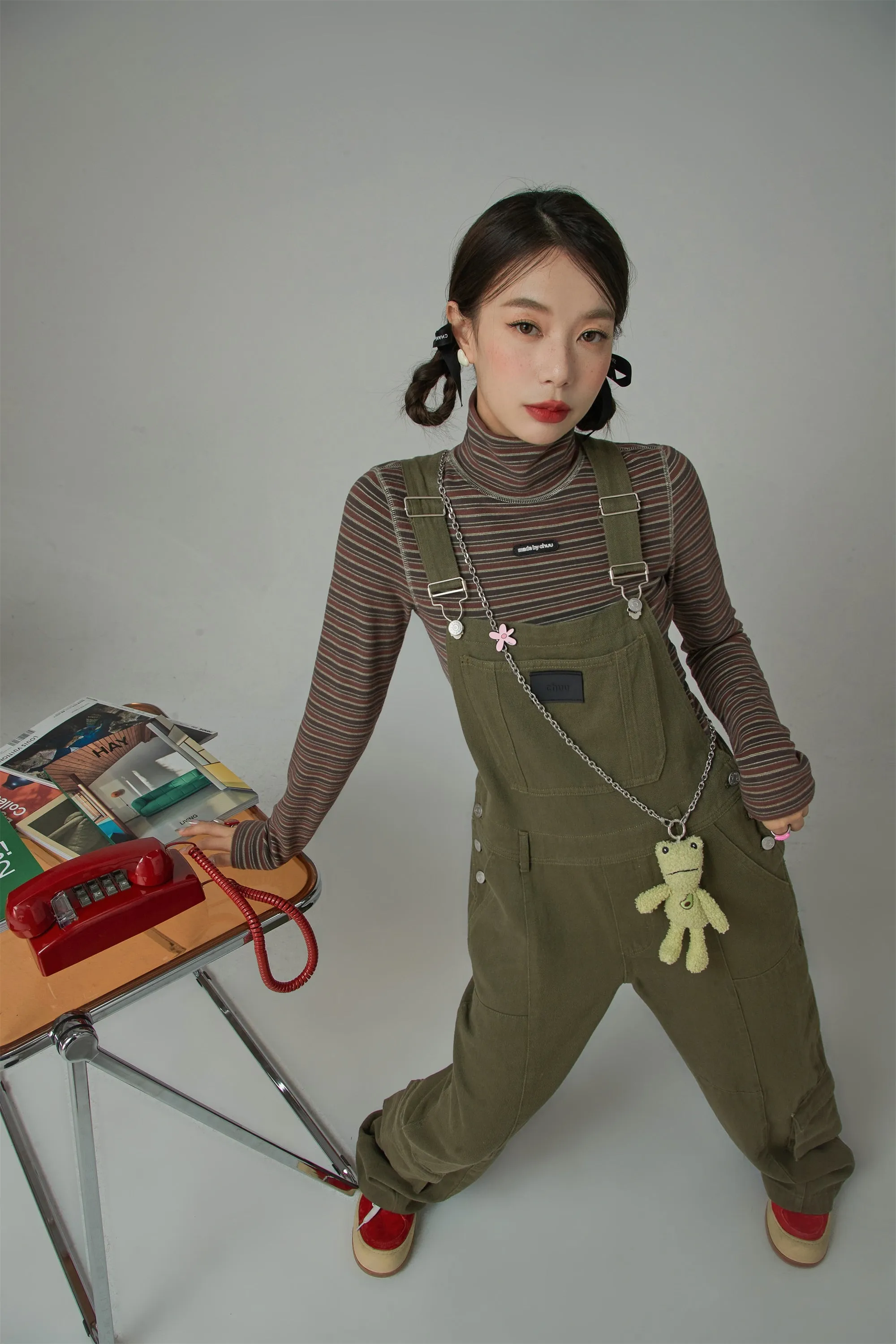 Promised Land Pocket Cotton Oversized Overalls