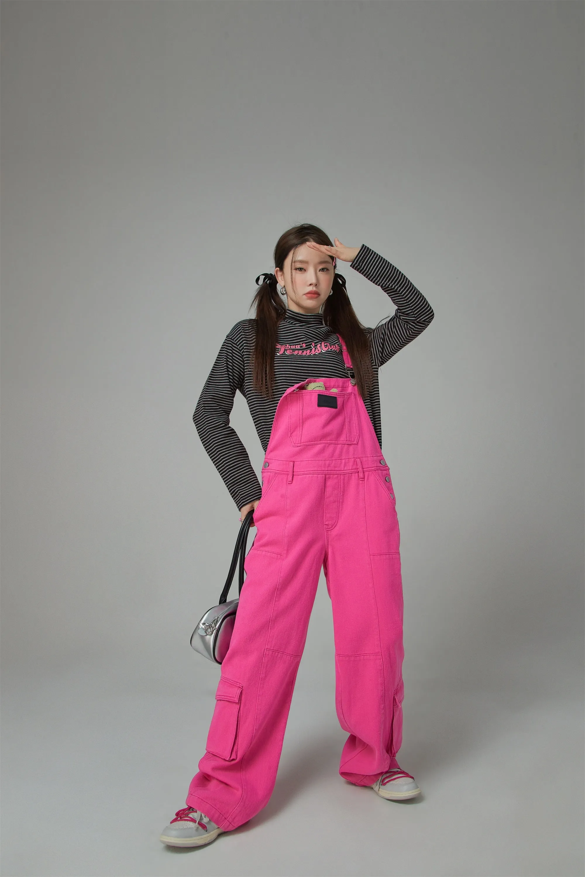 Promised Land Pocket Cotton Oversized Overalls