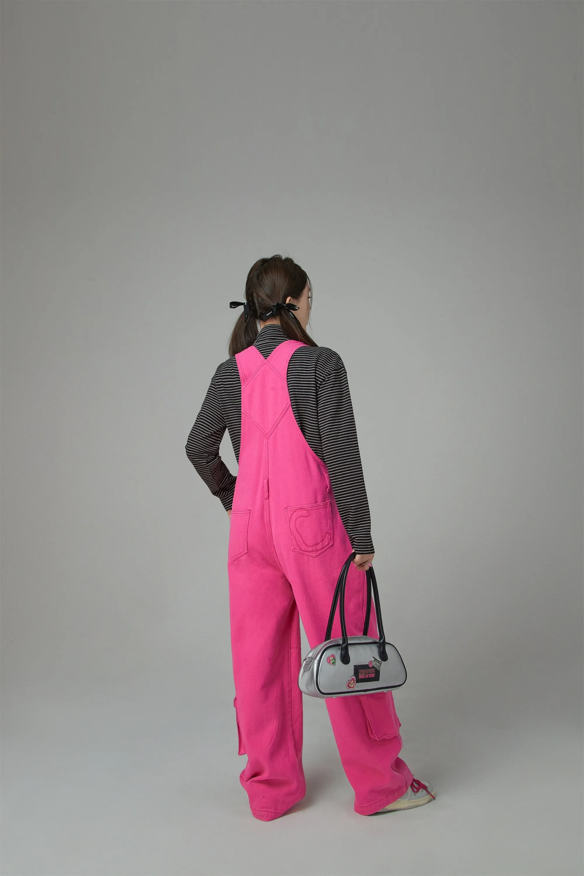 Promised Land Pocket Cotton Oversized Overalls