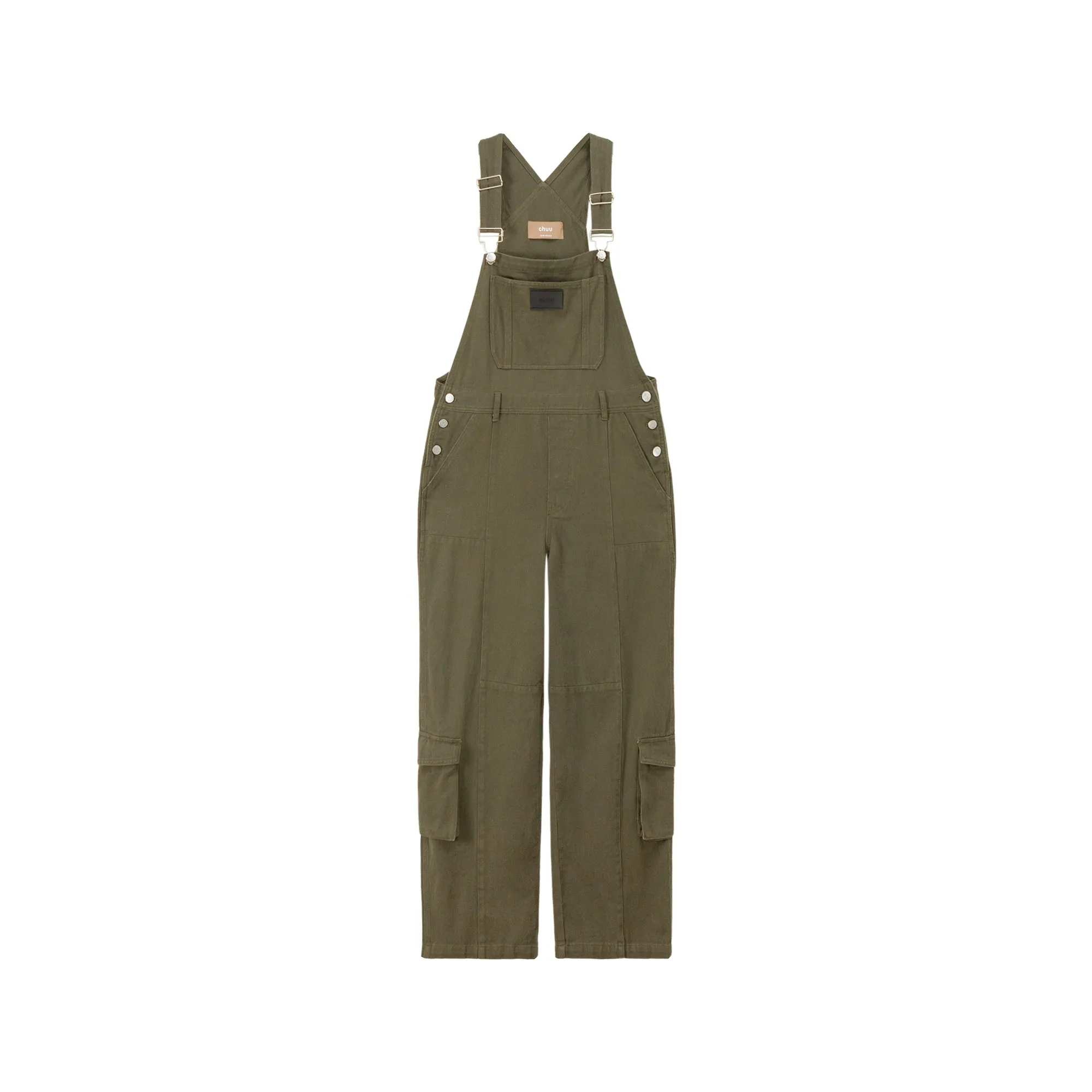 Promised Land Pocket Cotton Oversized Overalls