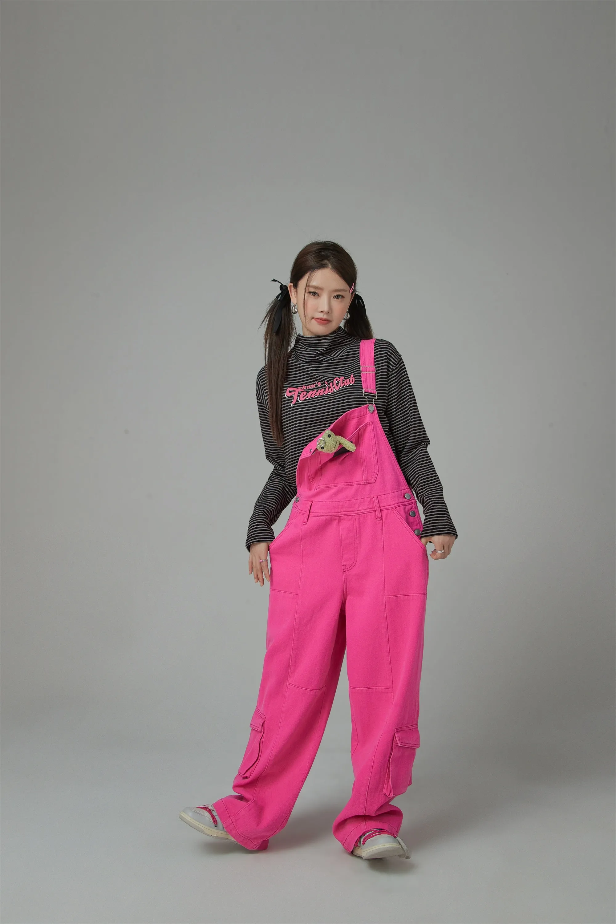 Promised Land Pocket Cotton Oversized Overalls