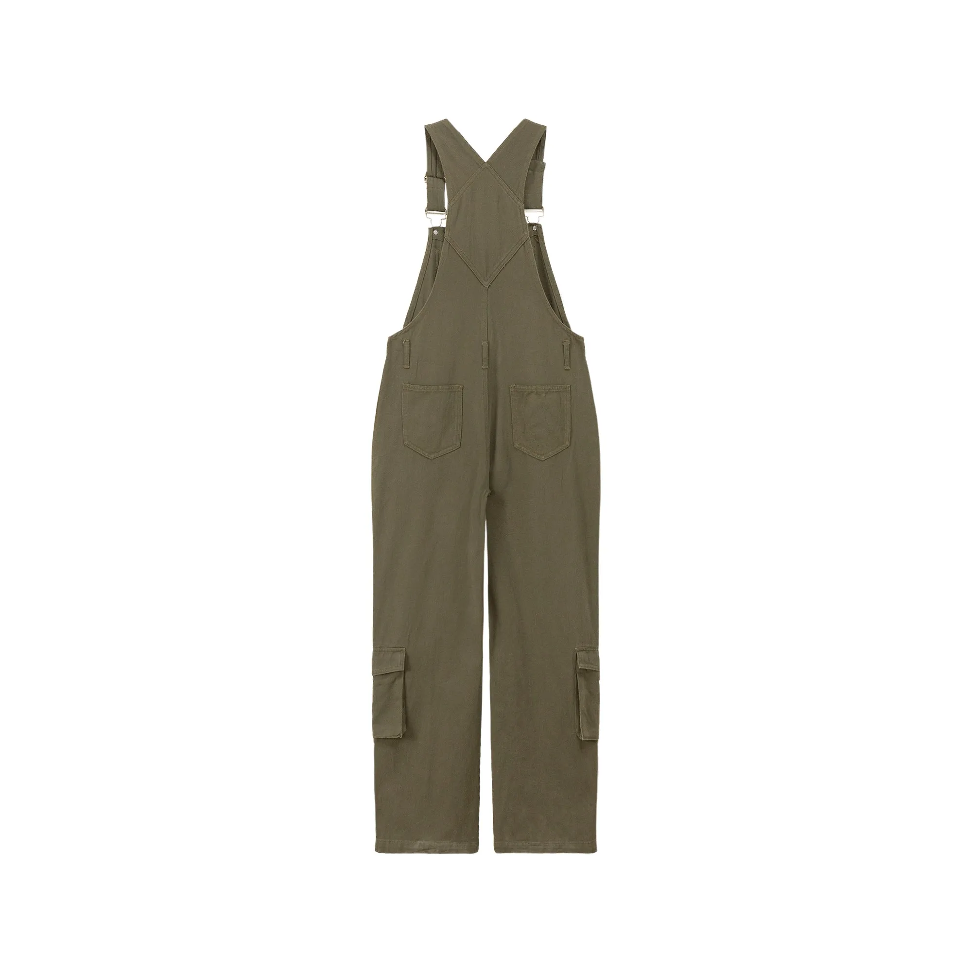 Promised Land Pocket Cotton Oversized Overalls