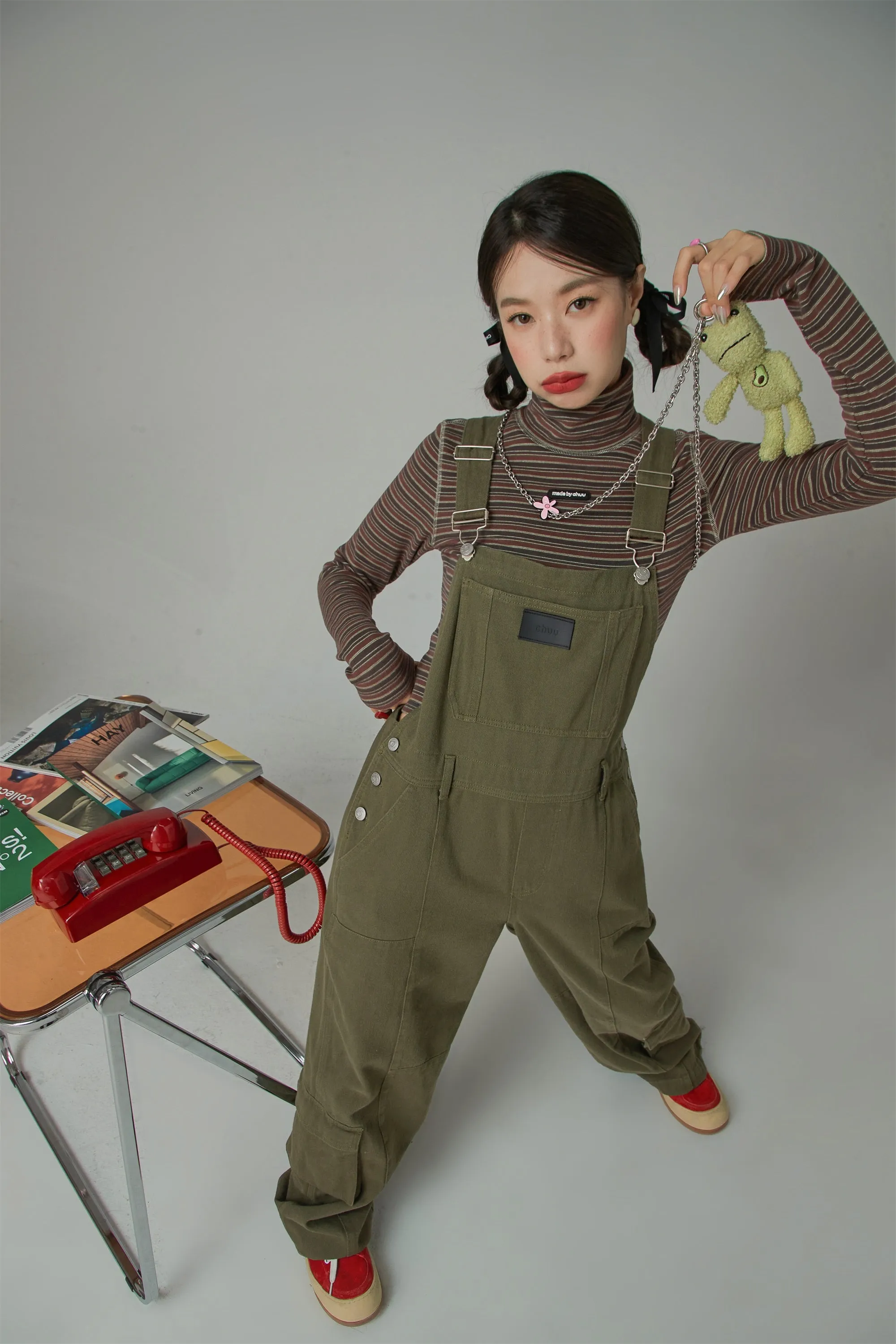 Promised Land Pocket Cotton Oversized Overalls
