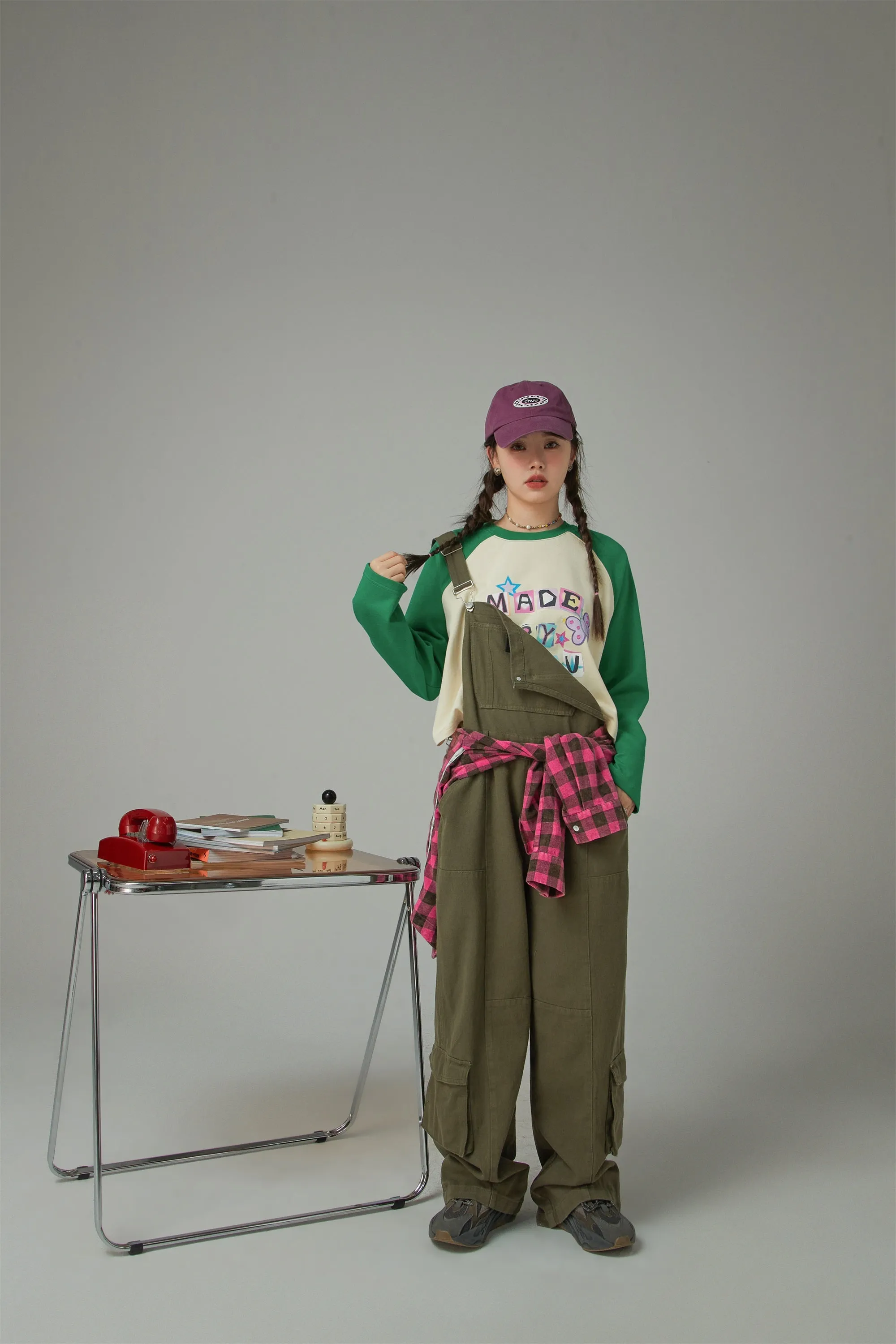 Promised Land Pocket Cotton Oversized Overalls