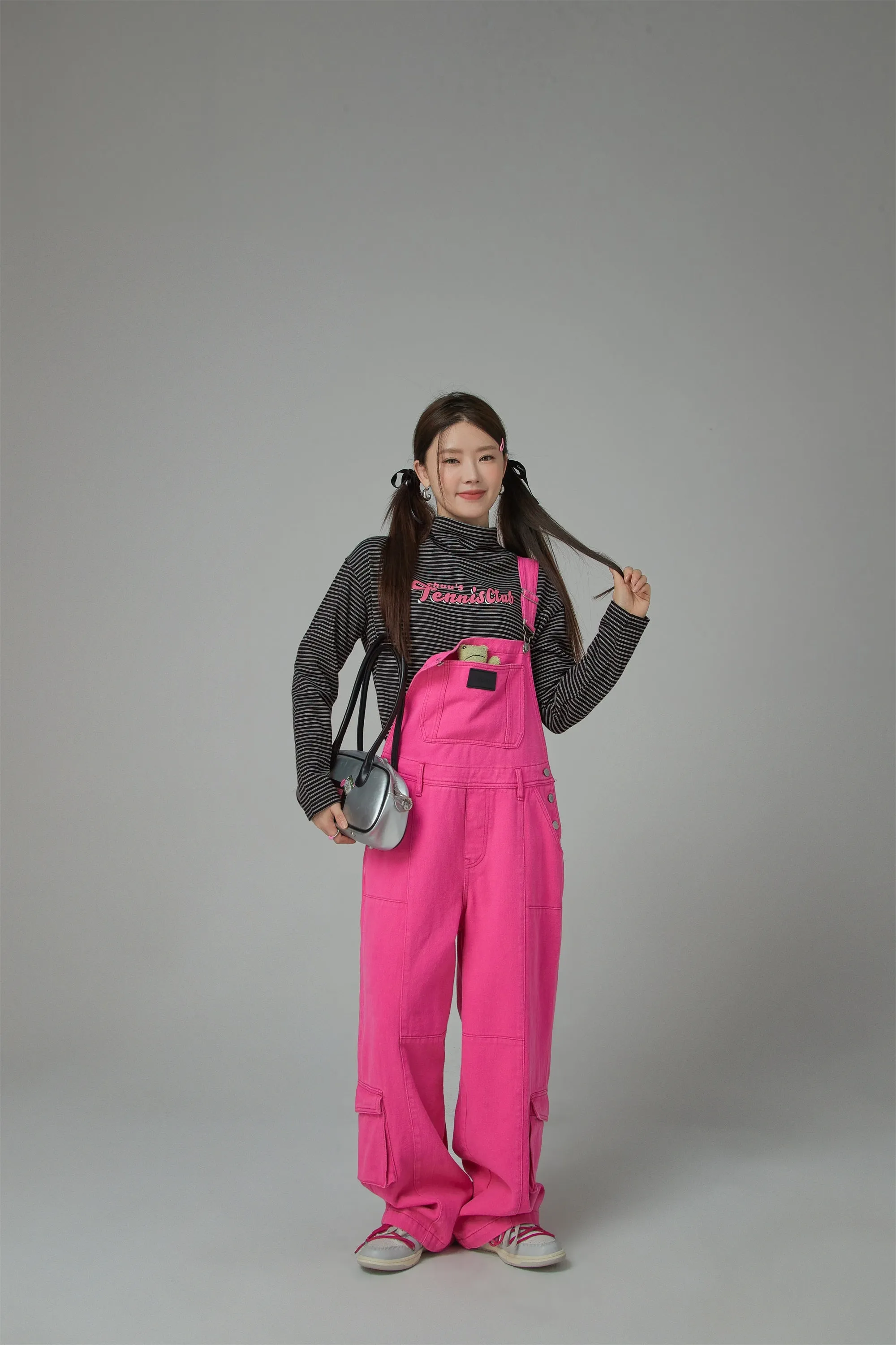 Promised Land Pocket Cotton Oversized Overalls