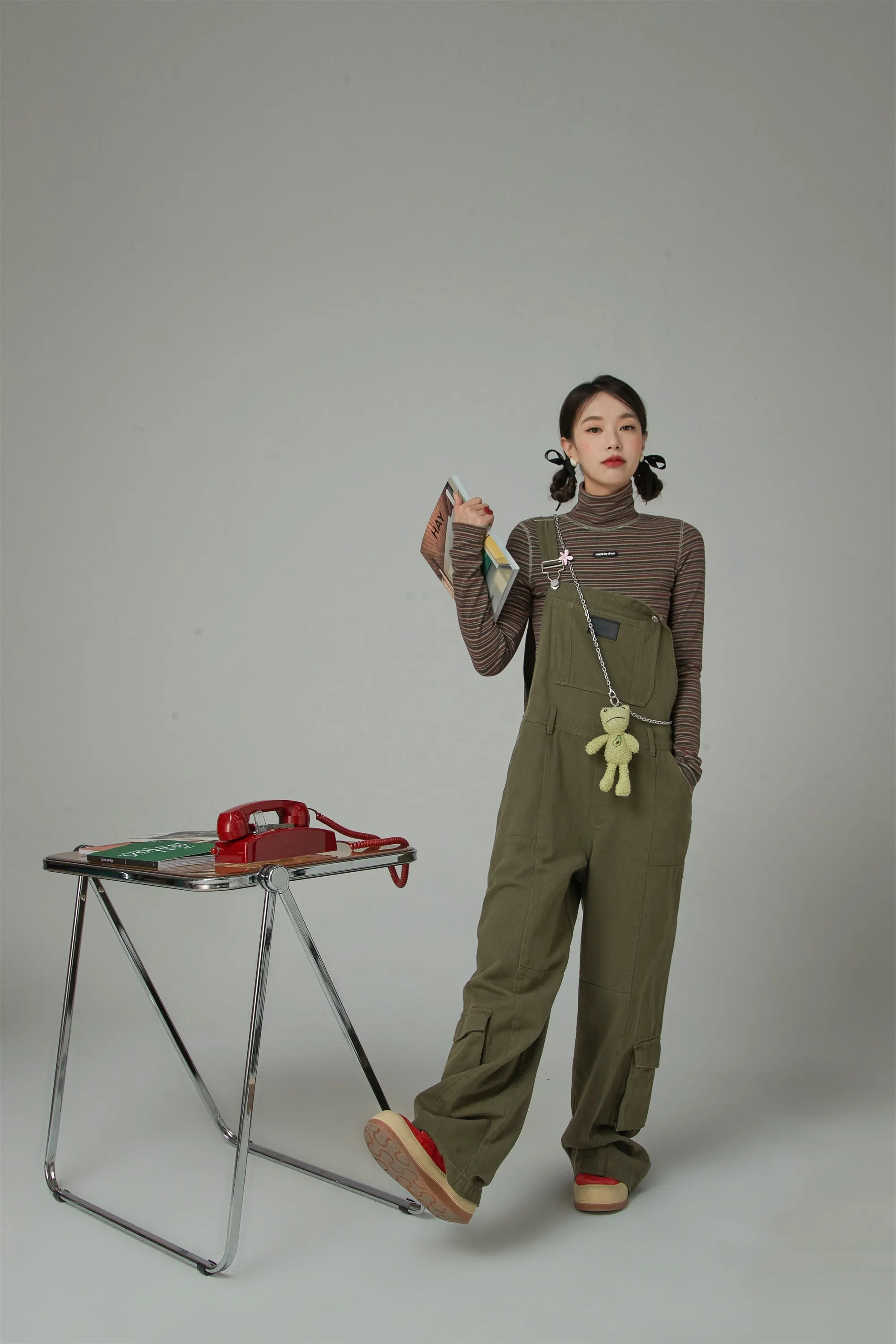 Promised Land Pocket Cotton Oversized Overalls